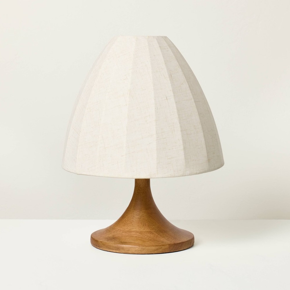 Wood Trumpeted Table Lamp - Hearth & Hand Magnolia, Target 2025